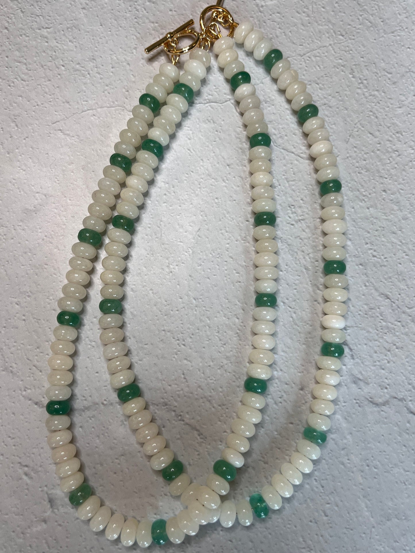 White + Green Quartz Candy