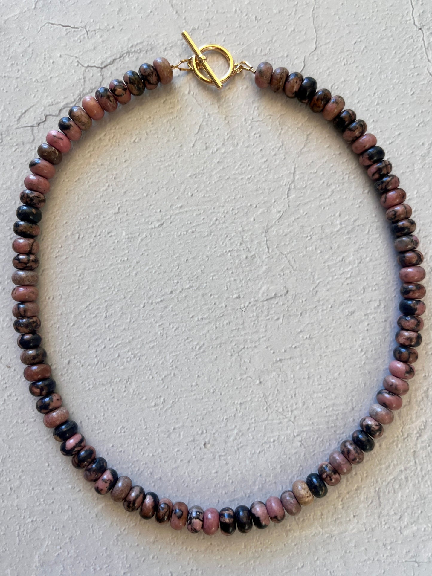 Rhodonite Candy Necklace