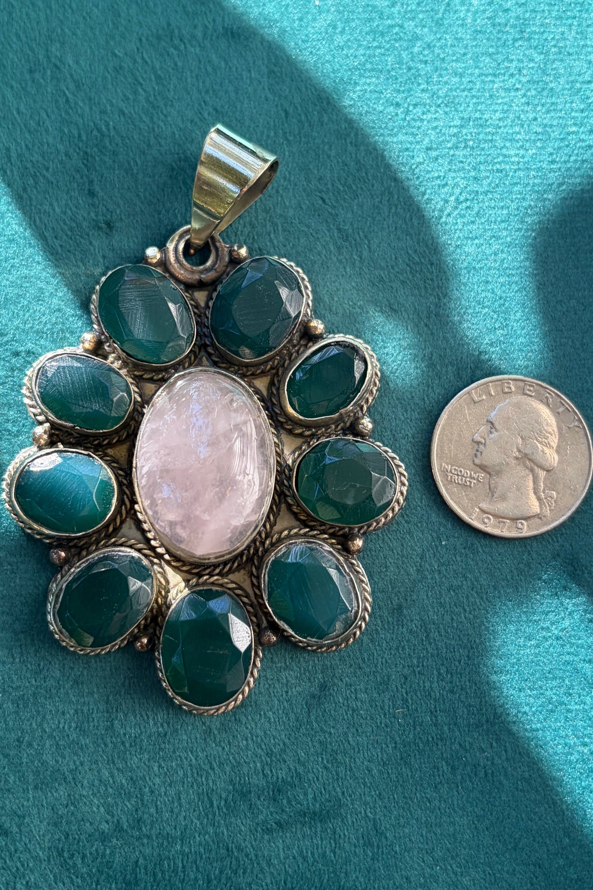 Emerald + Rose Quartz
