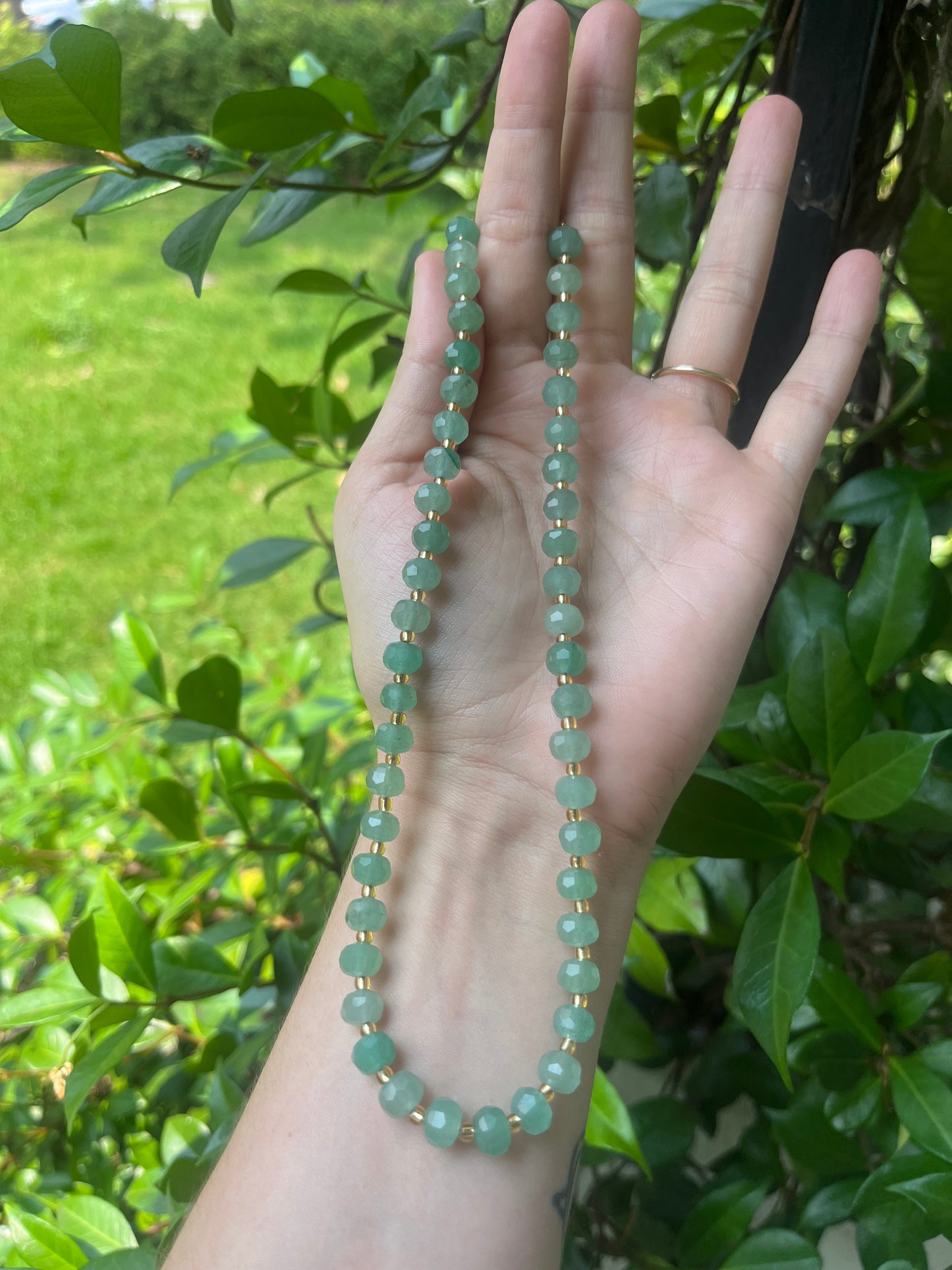 Faceted Green Aventurine