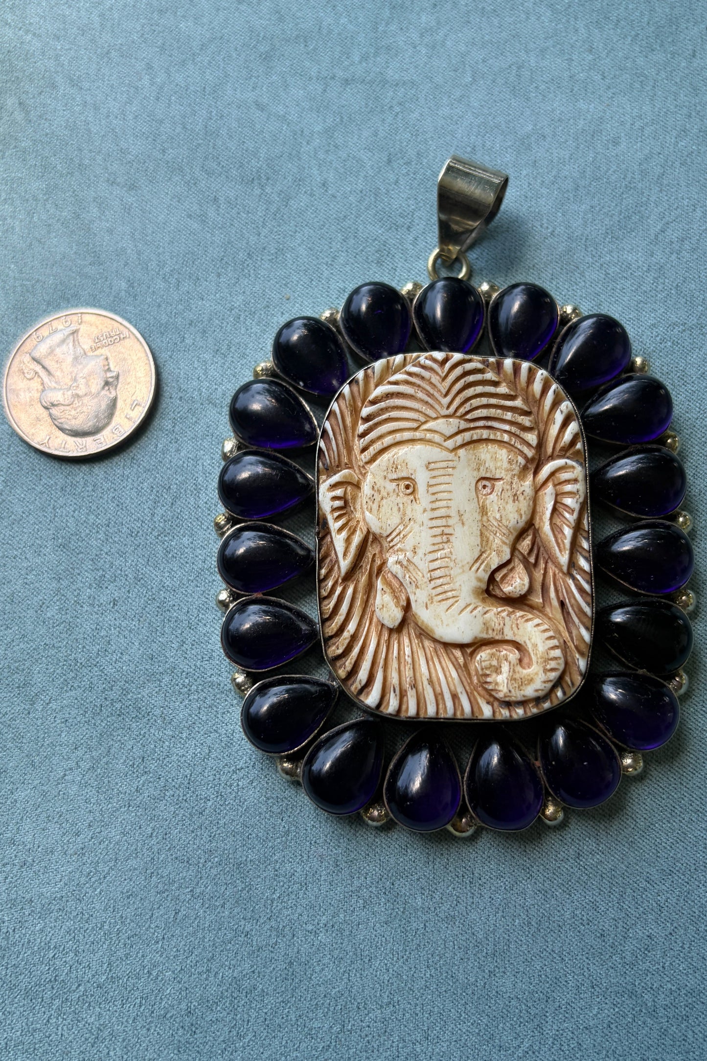 Carved Wood + Agate
