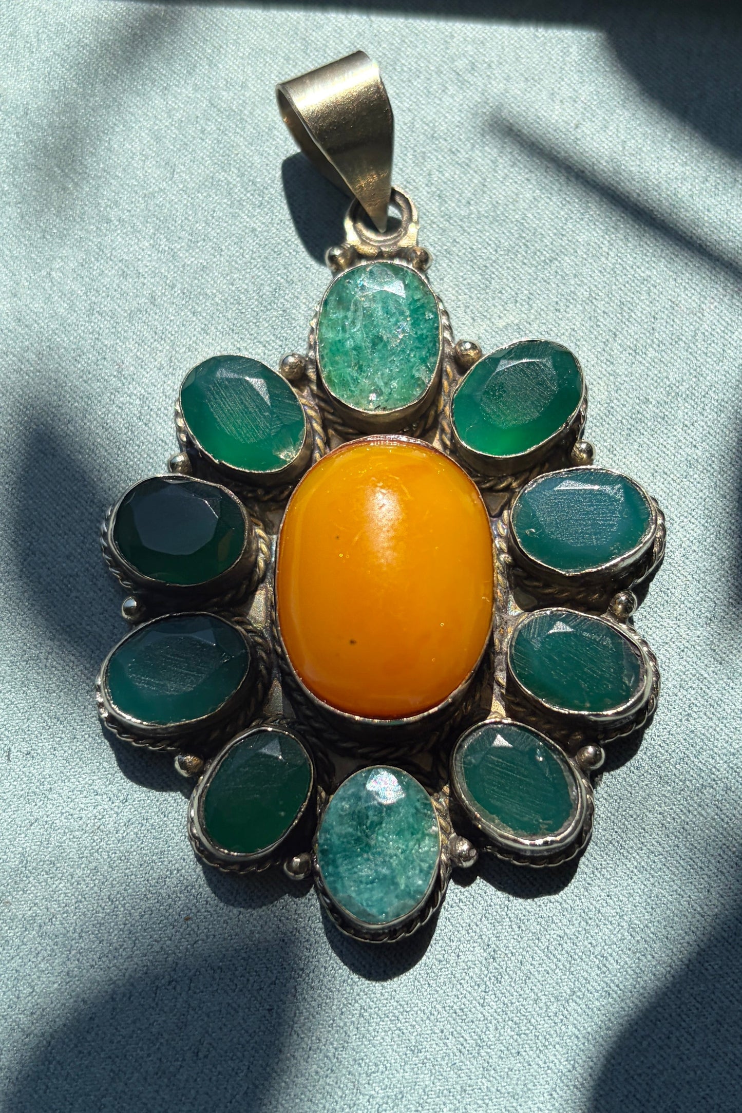 Emerald + Yellow Agate
