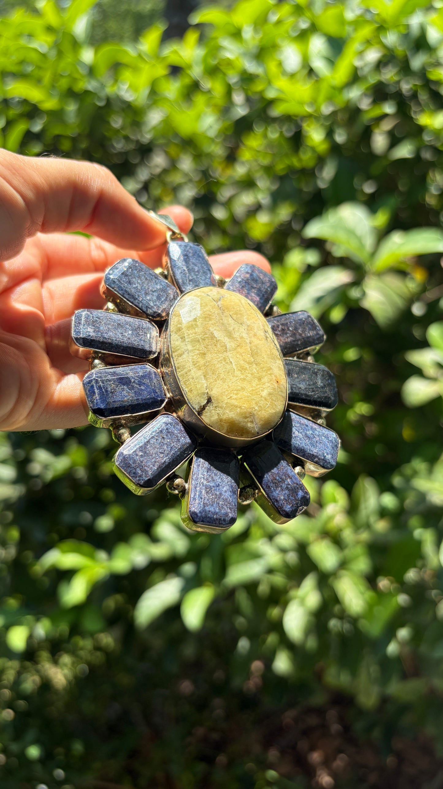 Raw Sapphire + Citrine