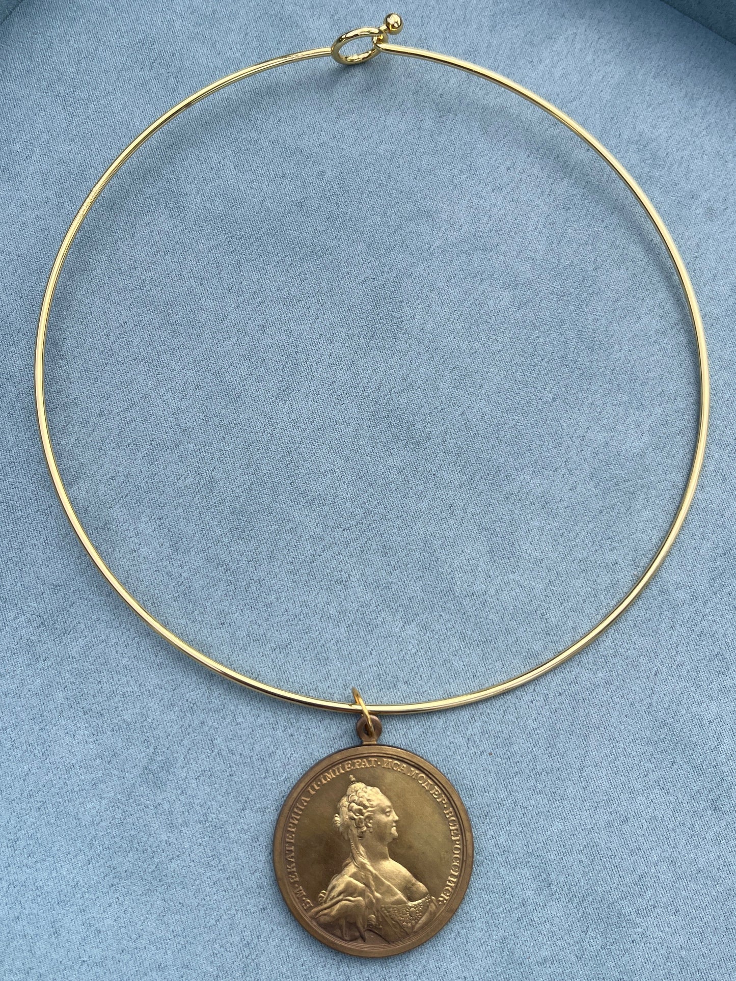 Brass Russian Coin Collar