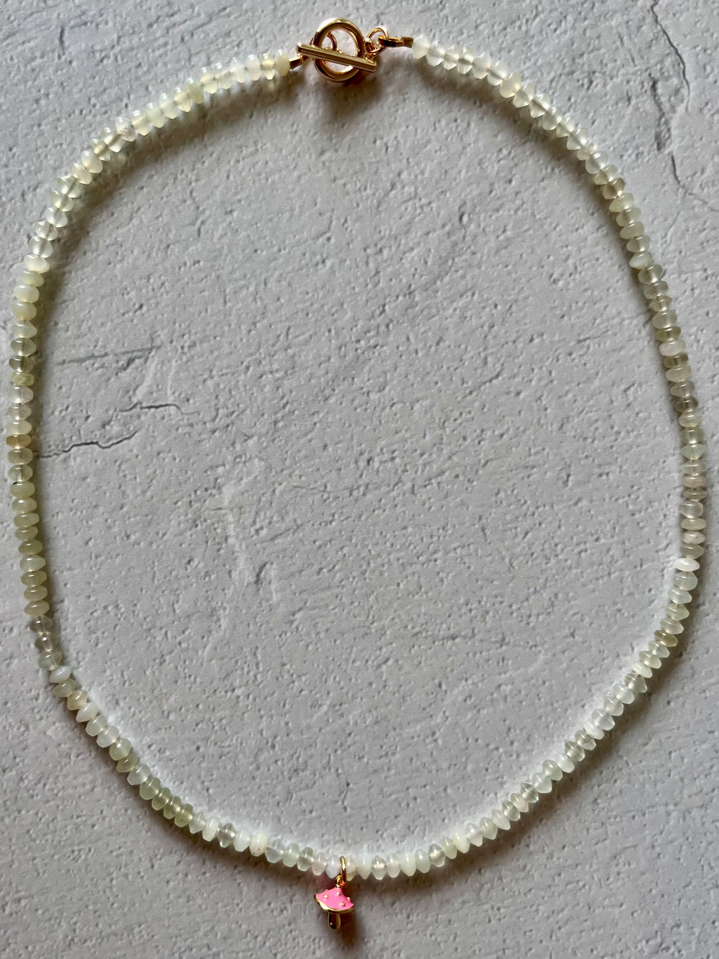 Light Jade + Mushroom Charm