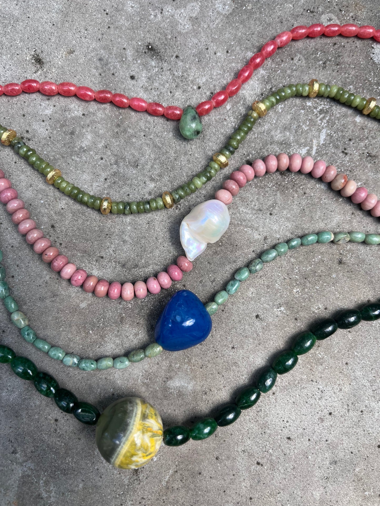 Jade + Blue Agate