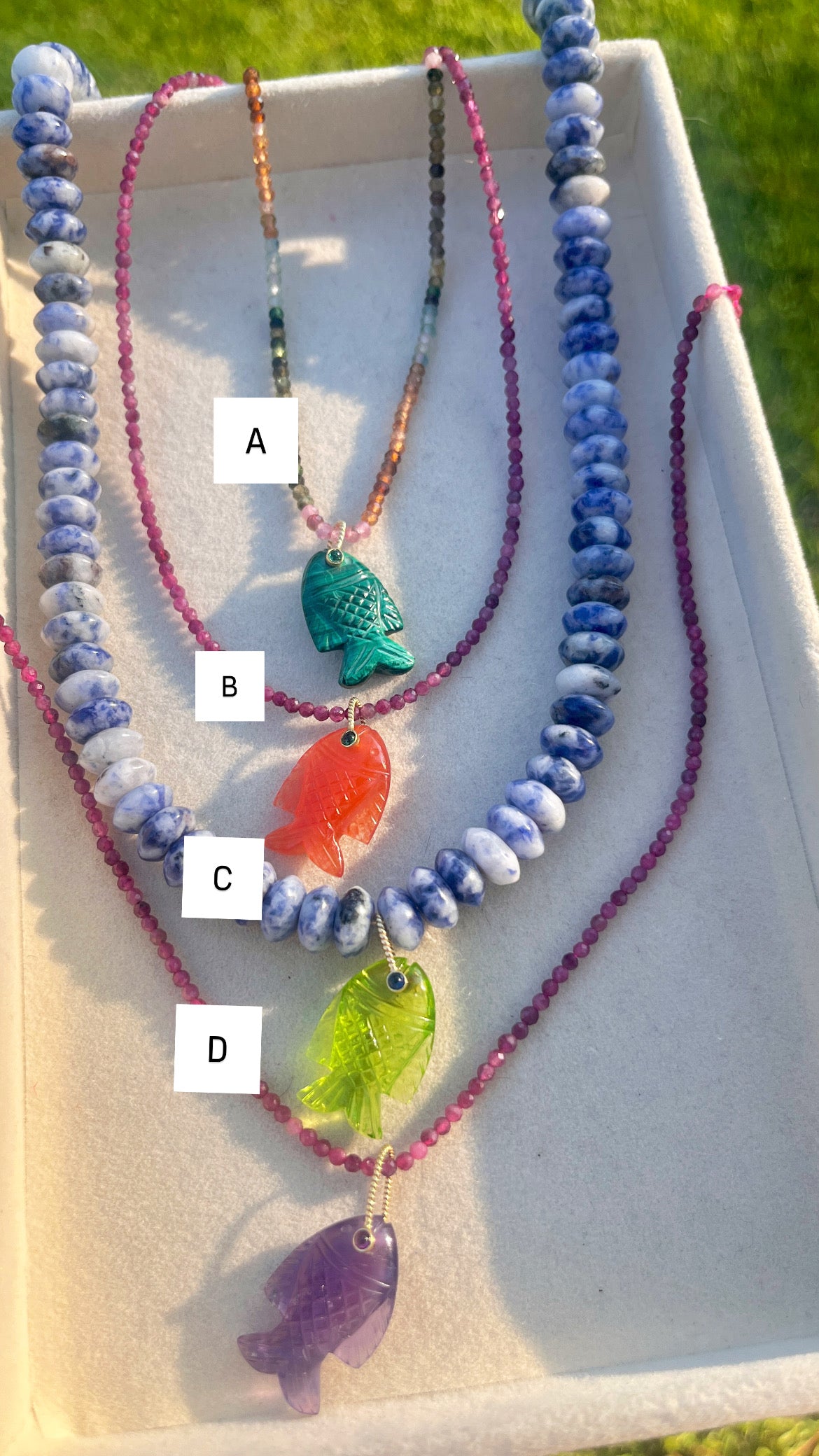Carved Gemstone Fish