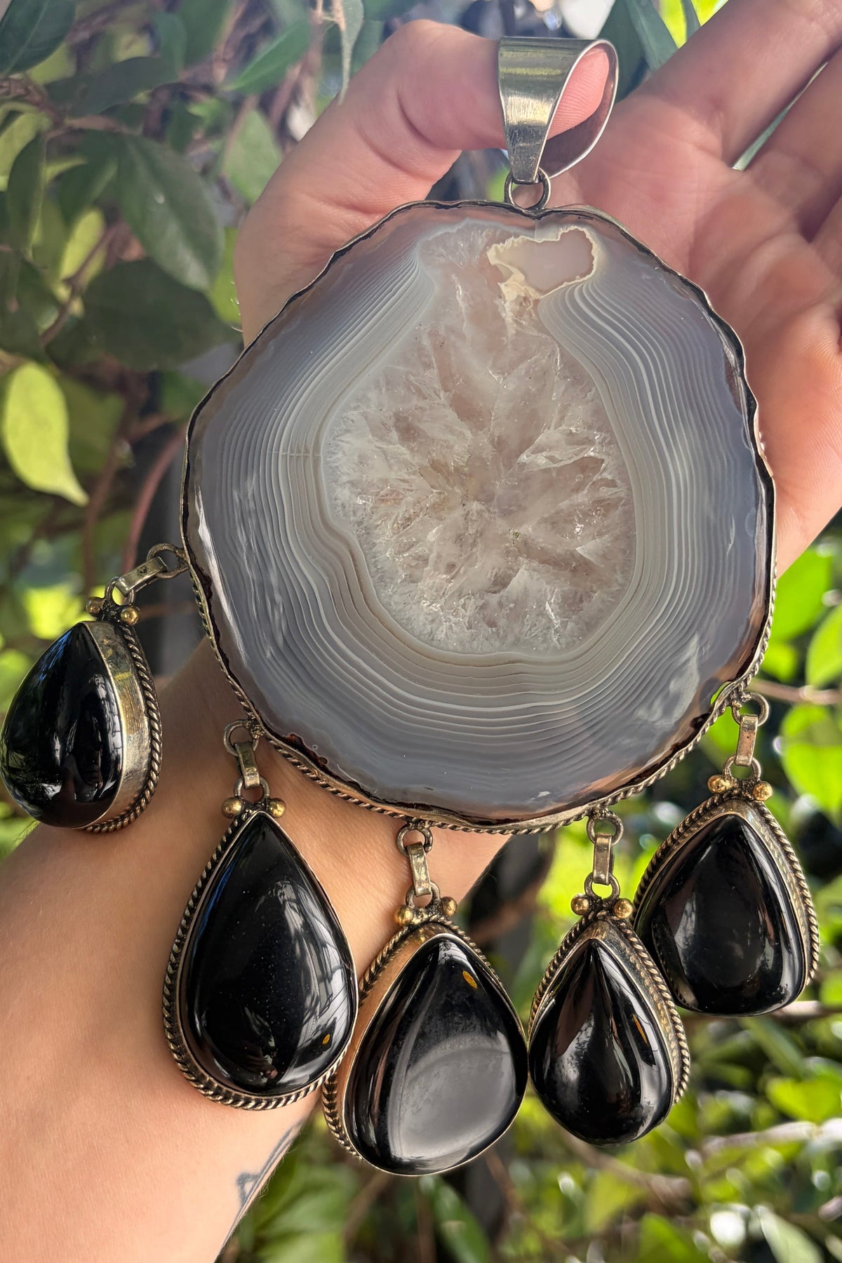 Agate + Onyx Drops