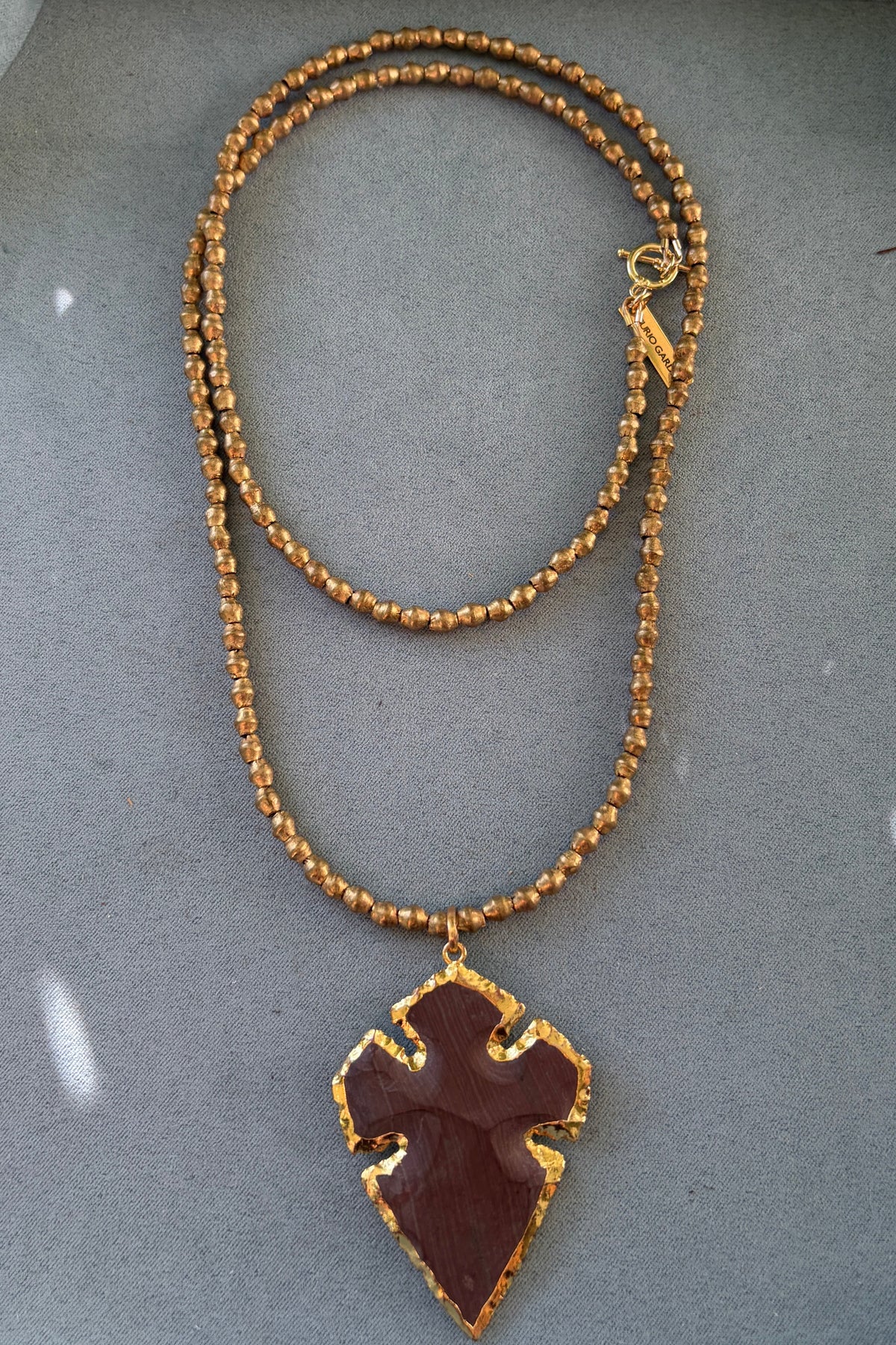 Brass + Jasper Arrow Head 30"
