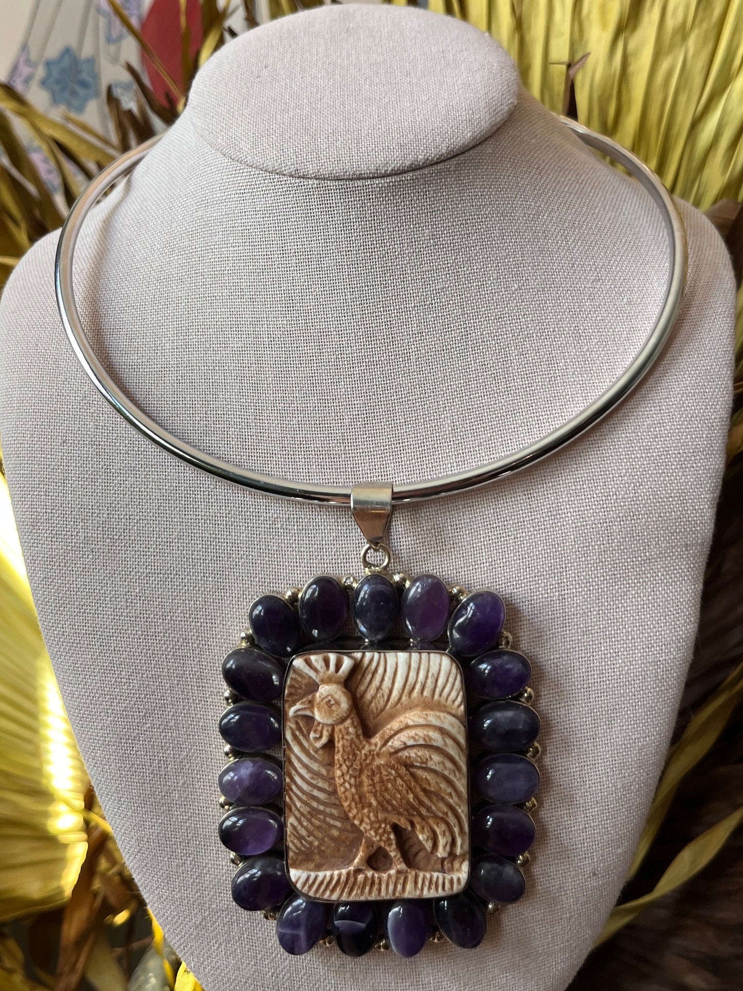 Rooster + Amethyst