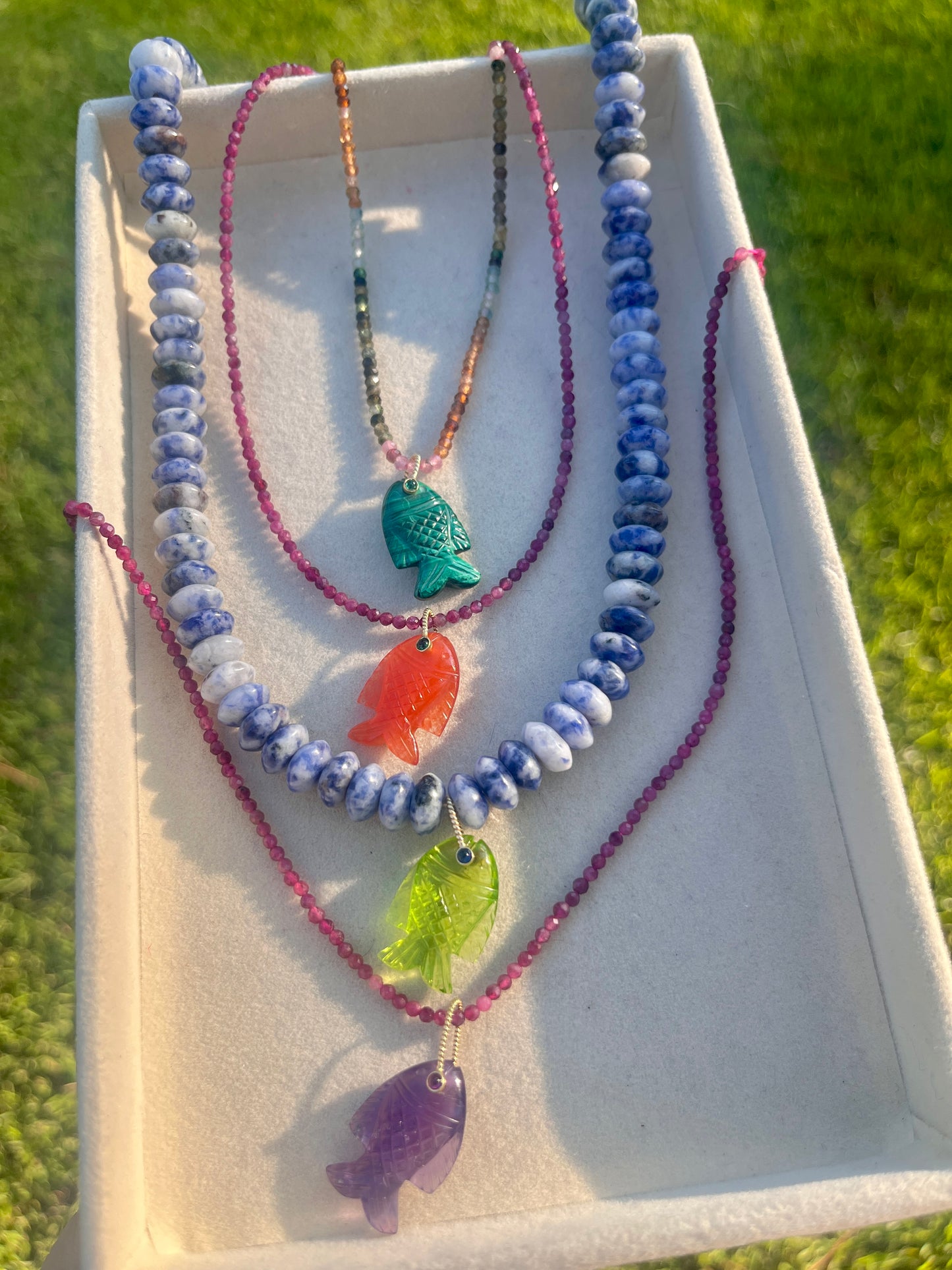 Carved Gemstone Fish