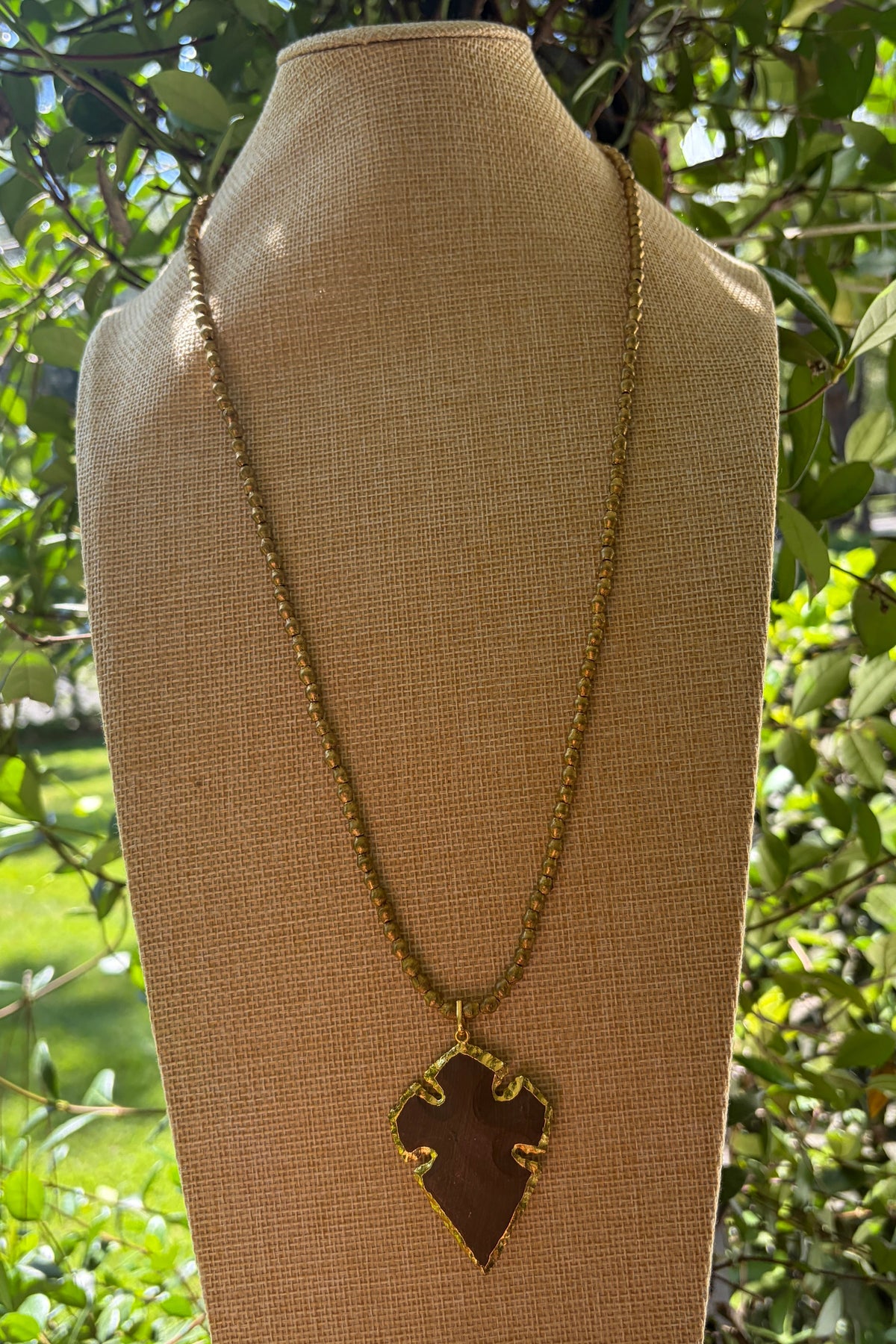 Brass + Jasper Arrow Head 30"