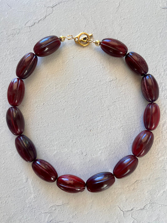 Wooden Necklace 17"