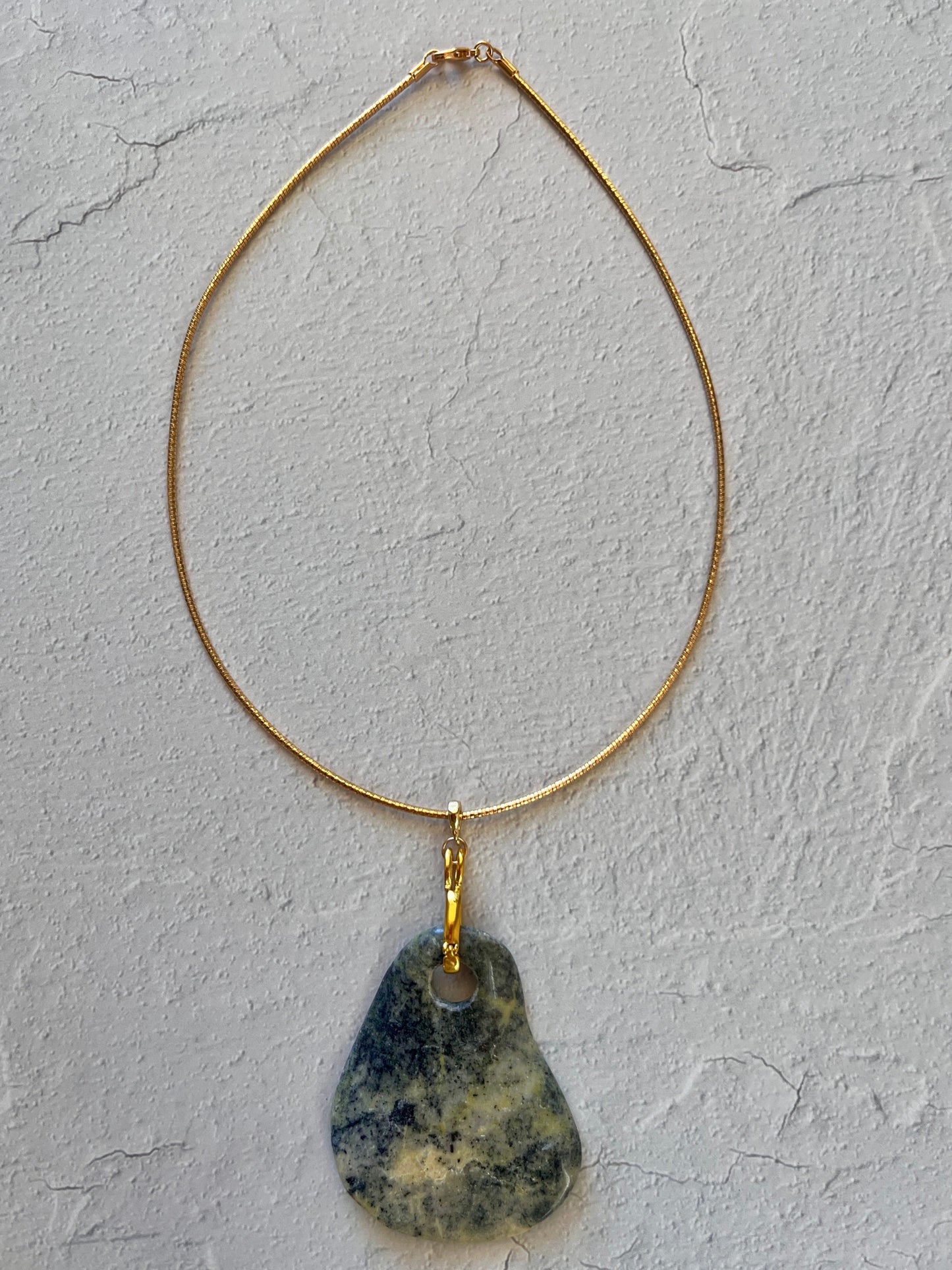 Yellow Leaf Turquoise on 15.5" Cord