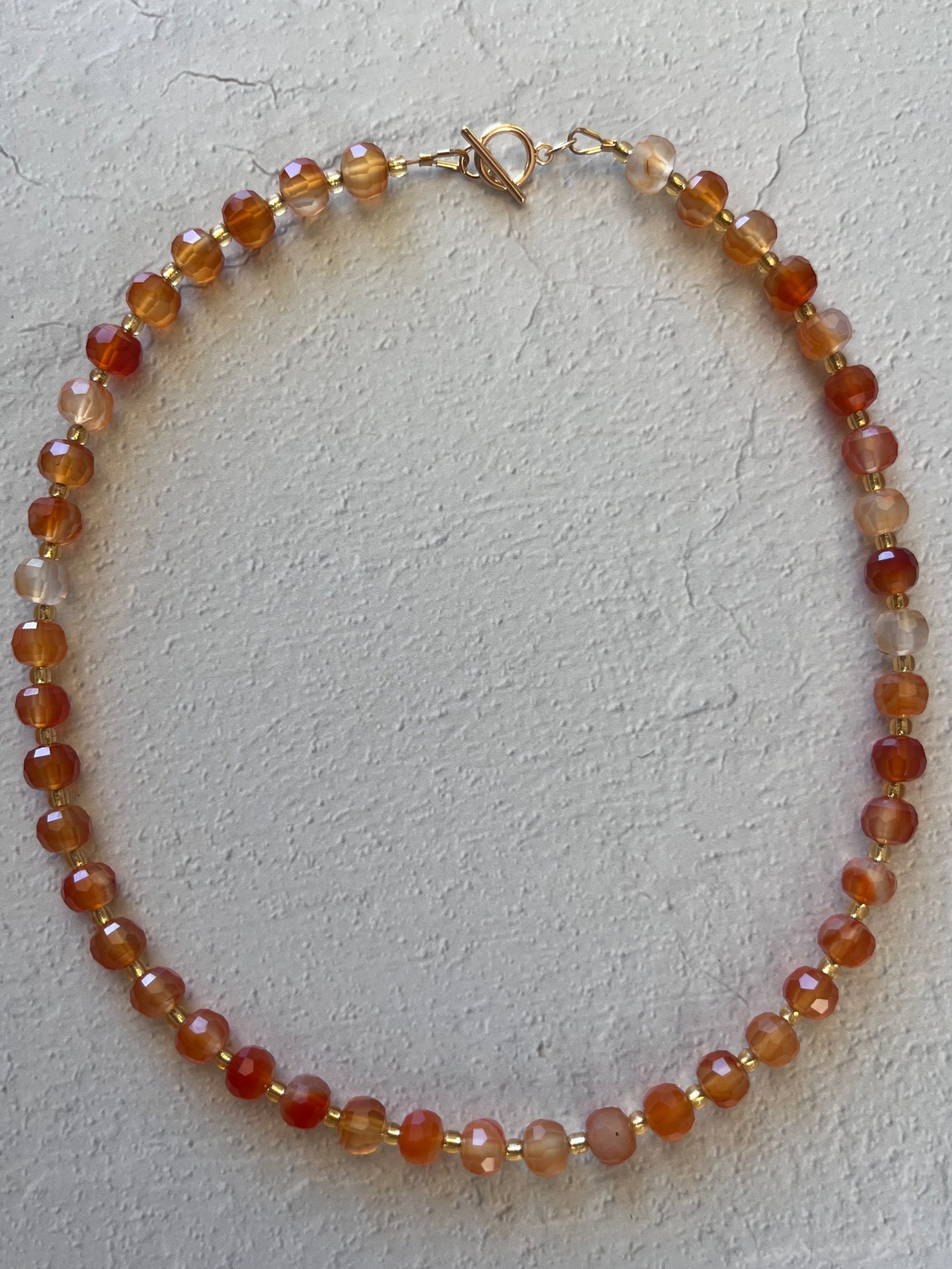 Faceted Carnelian
