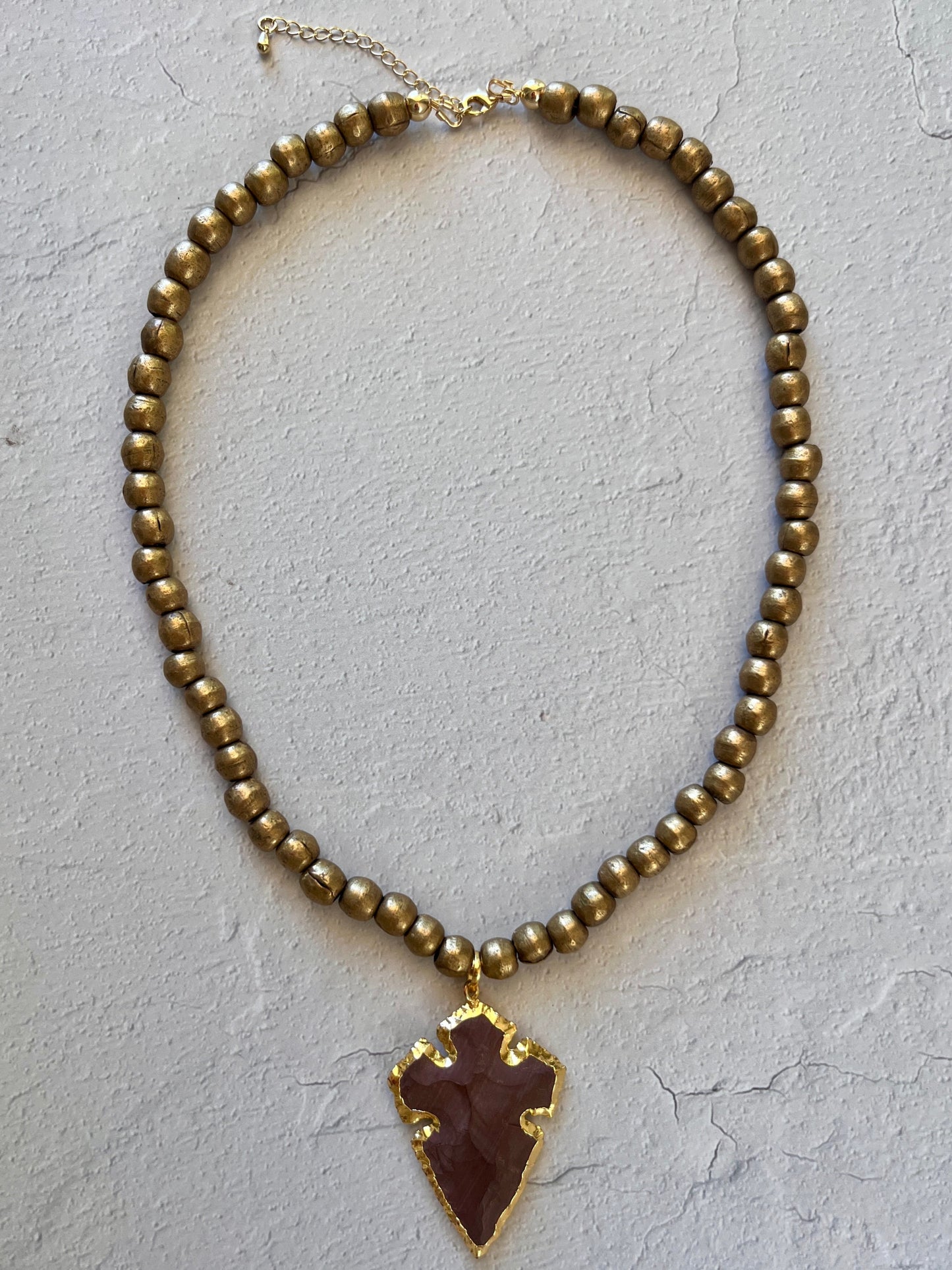Brass + Jasper Arrow Head