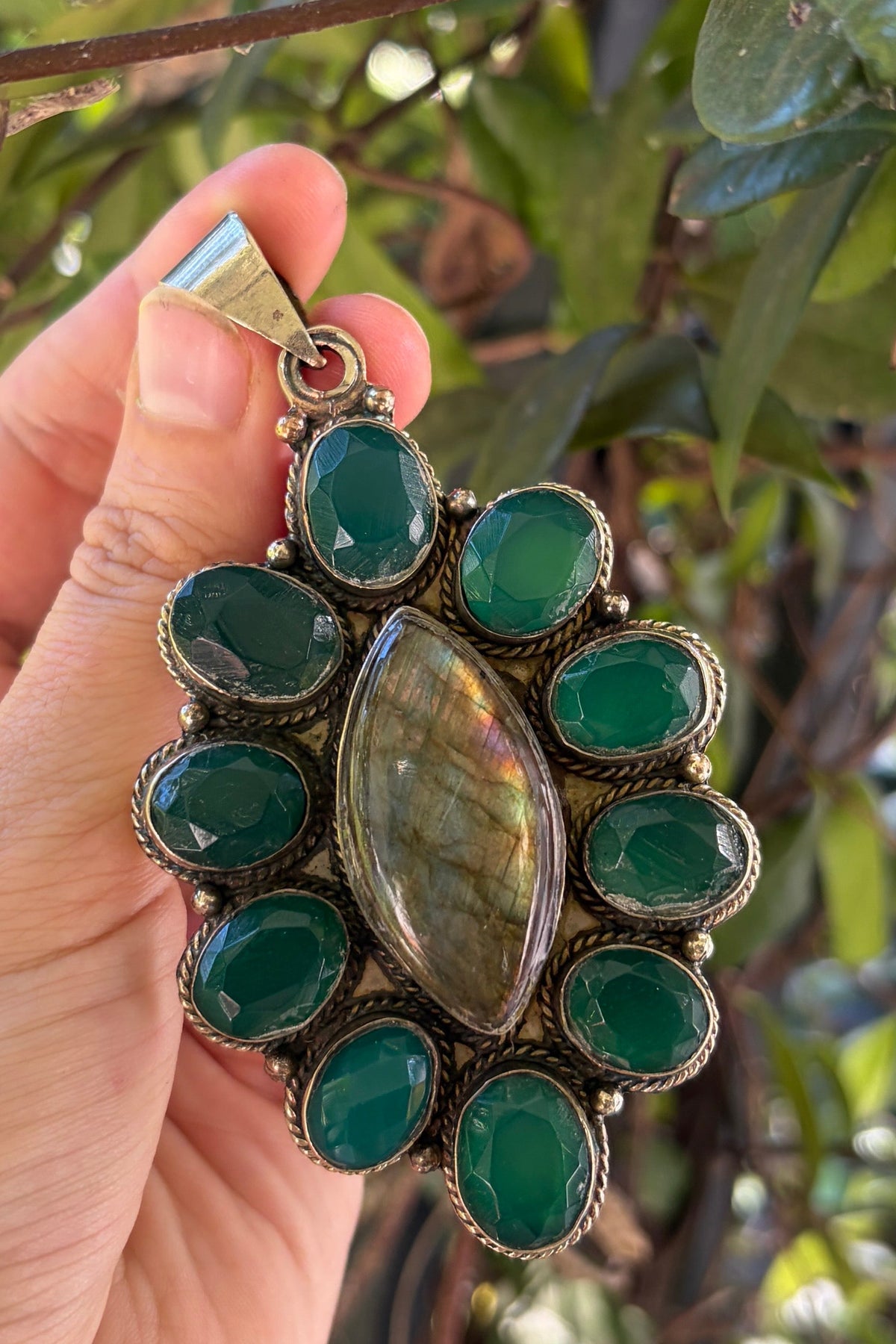 Emerald + Labradorite