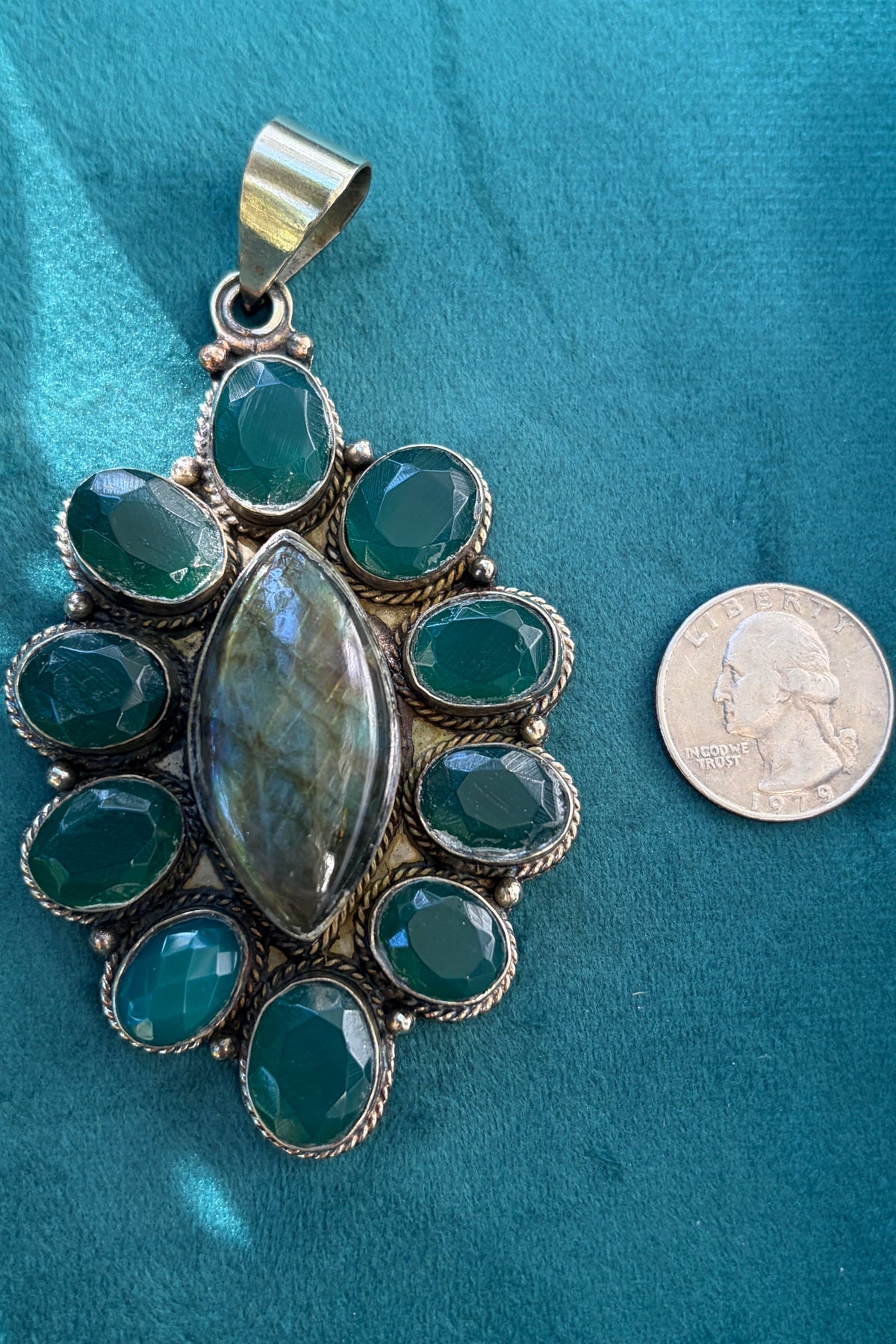 Emerald + Labradorite