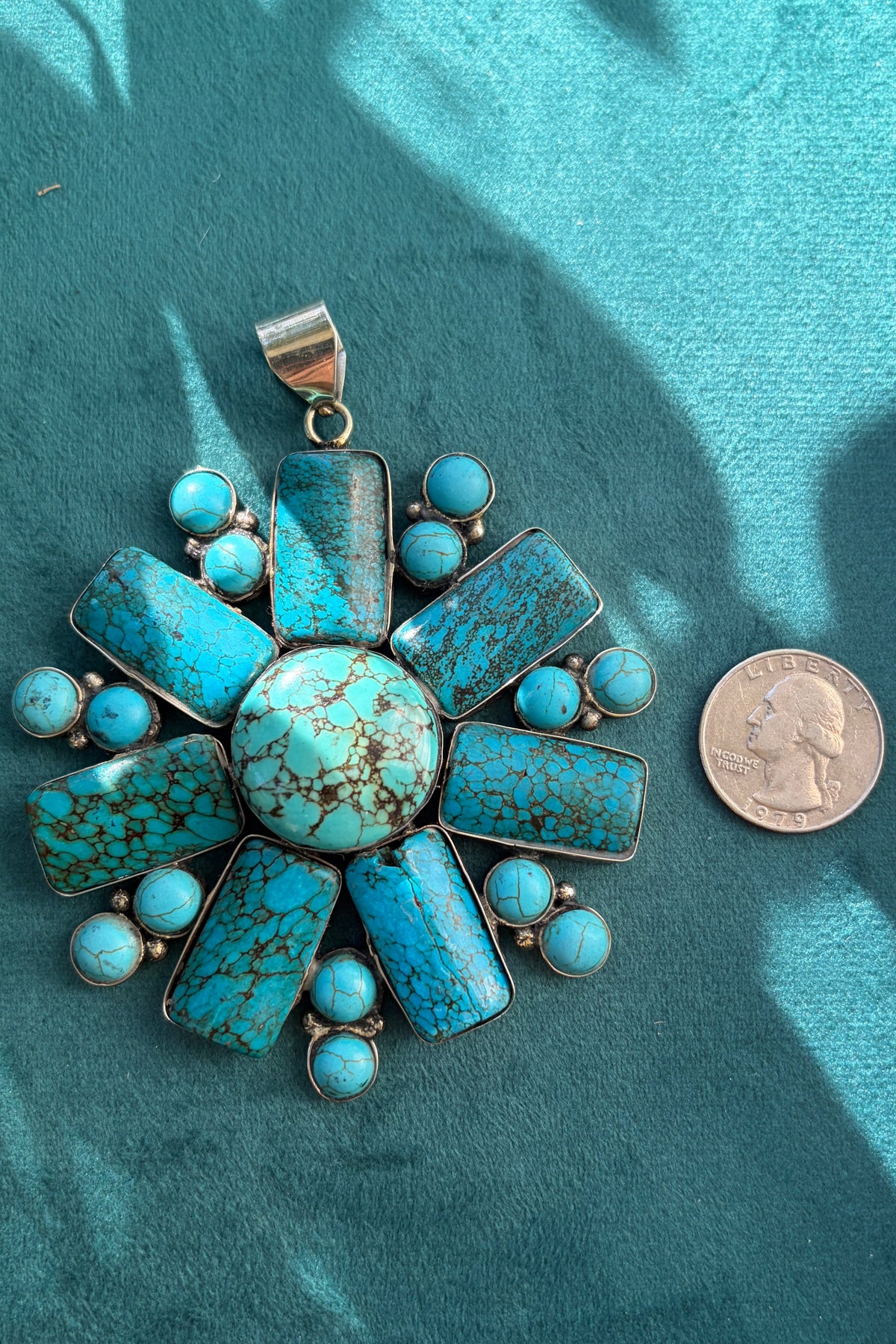 Turquoise Flower Burst