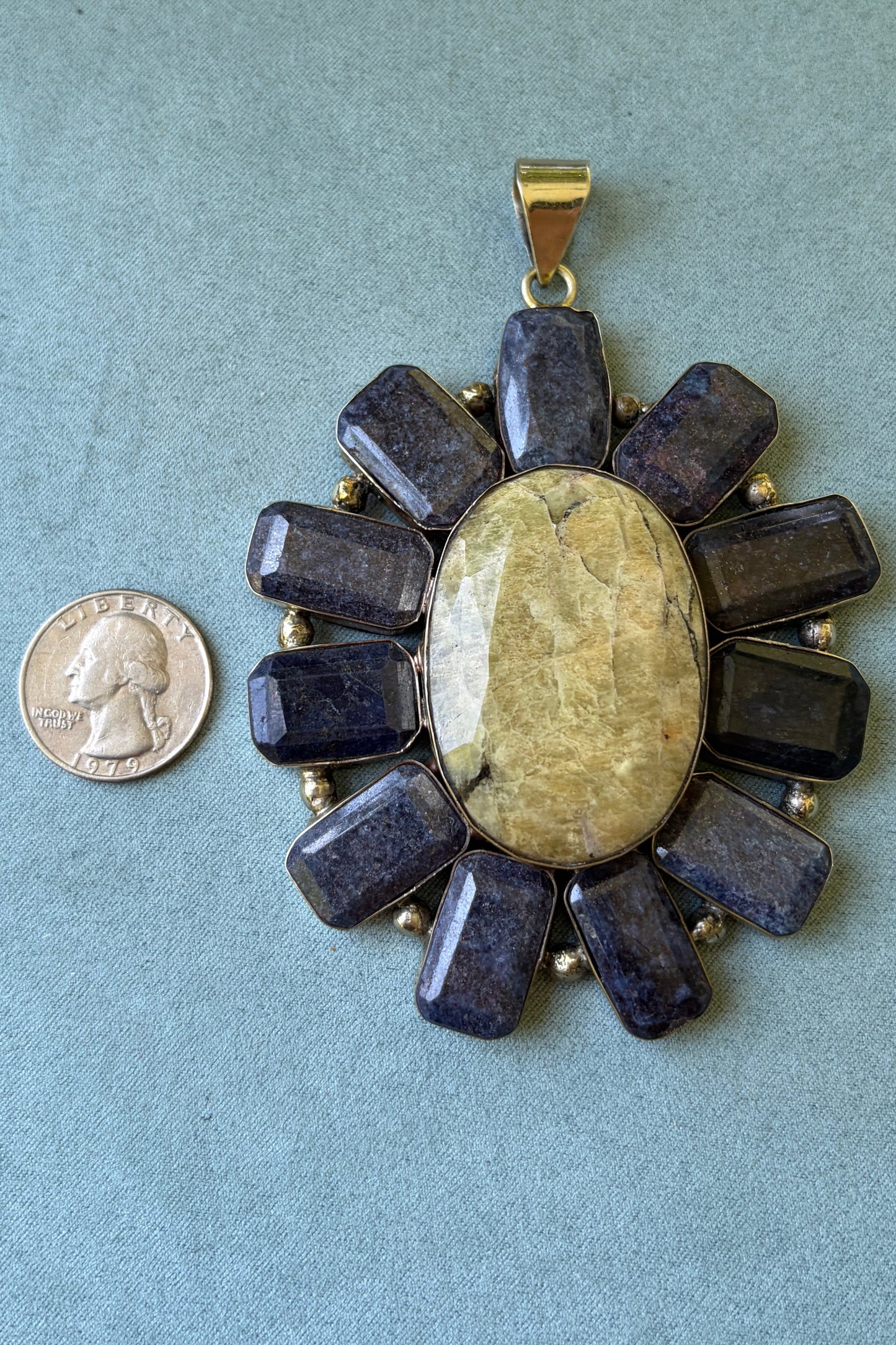 Raw Sapphire + Citrine