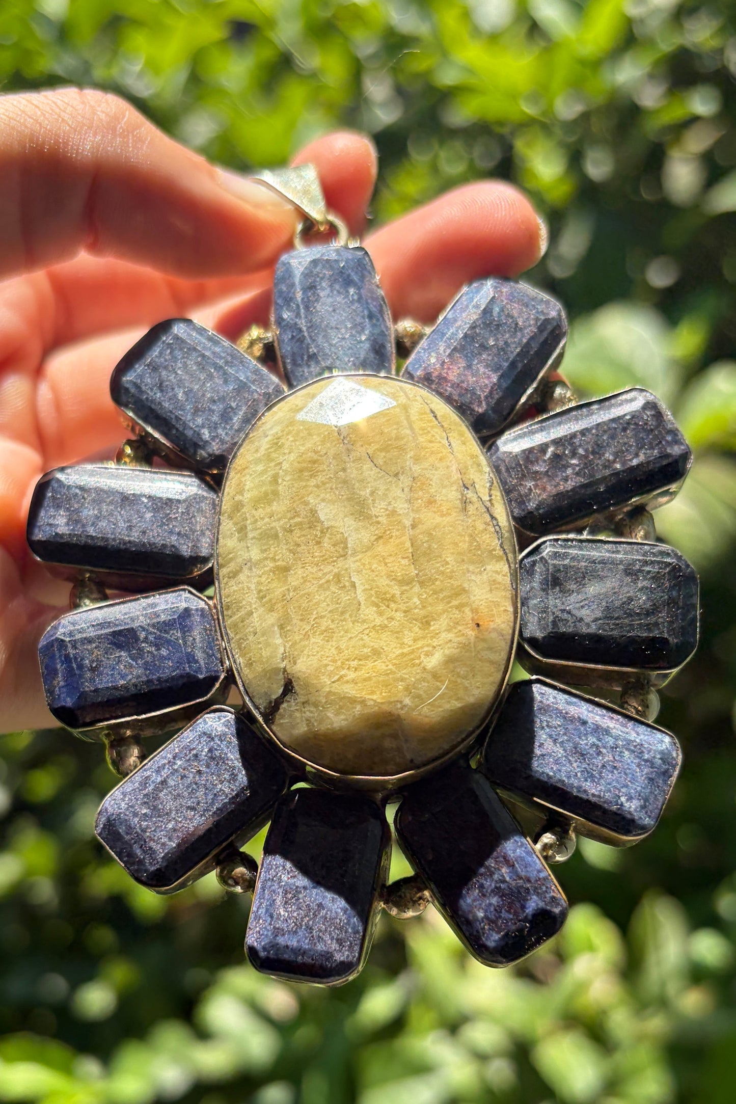Raw Sapphire + Citrine