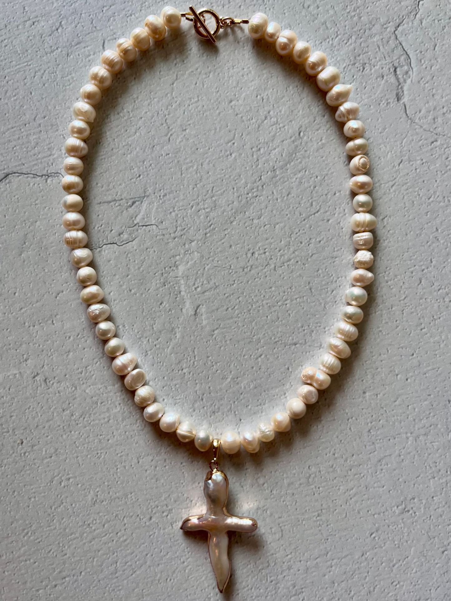 Pearl Cross + Pearls