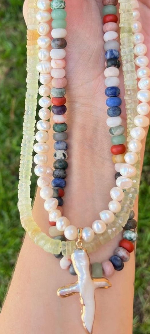 Pearl Cross + Pearls